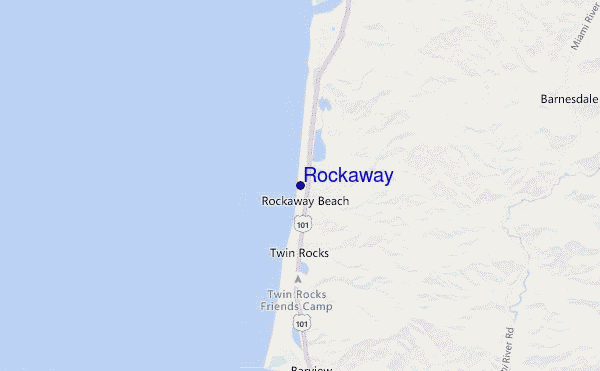 carte de localisation de Rockaway