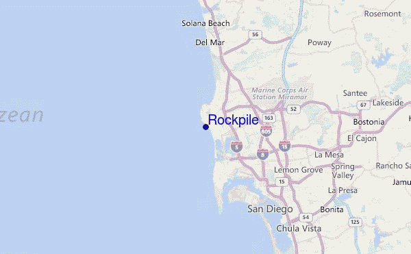 Rockpile Location Map