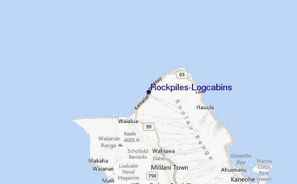 Rockpiles/Logcabins Location Map