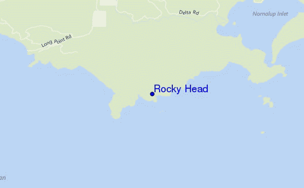 carte de localisation de Rocky Head