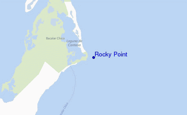 carte de localisation de Rocky Point