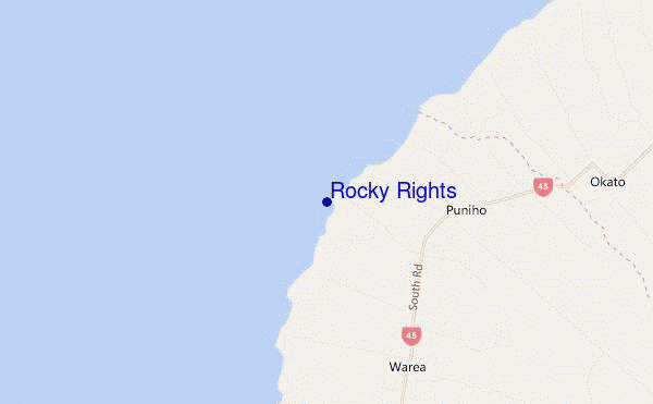 carte de localisation de Rocky Rights