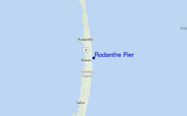carte de localisation de Rodanthe Pier