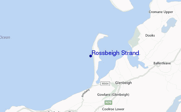 carte de localisation de Rossbeigh Strand