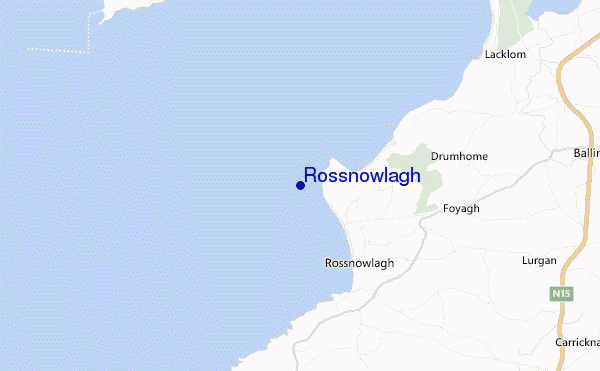 carte de localisation de Rossnowlagh