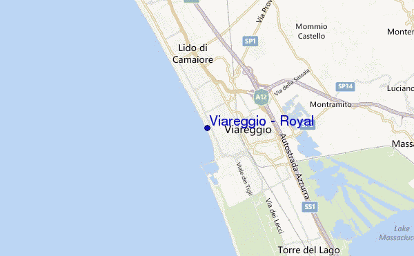 carte de localisation de Viareggio - Royal