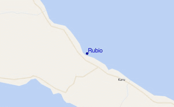 carte de localisation de Rubio
