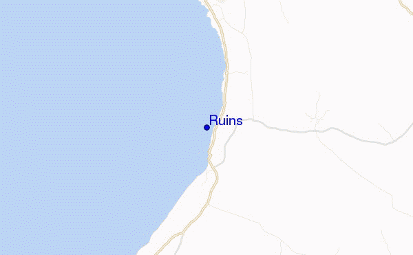 carte de localisation de Ruins