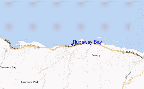 carte de localisation de Runaway Bay