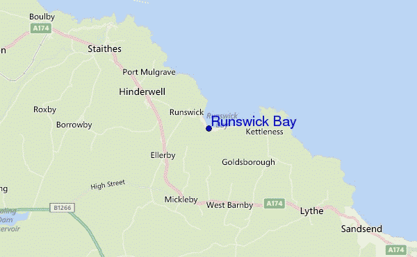 carte de localisation de Runswick Bay