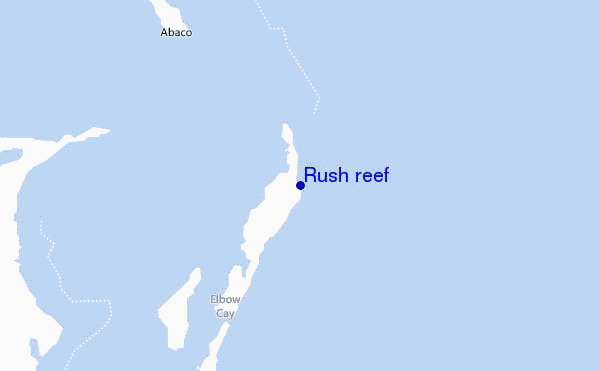 carte de localisation de Rush reef