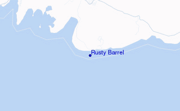 carte de localisation de Rusty Barrel