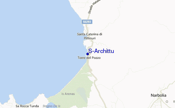 carte de localisation de S'Archittu