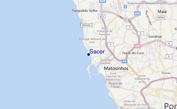 carte de localisation de Sacor
