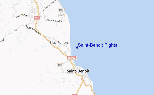 carte de localisation de Saint-Benoit Rights