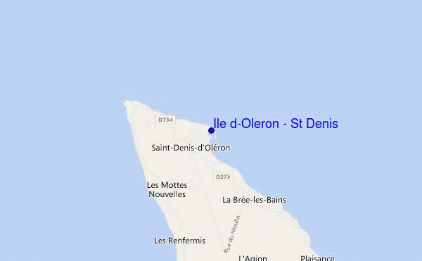 carte de localisation de Ile d'Oleron - St Denis