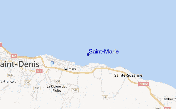 carte de localisation de Saint-Marie