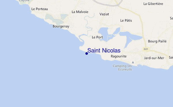 carte de localisation de Saint Nicolas
