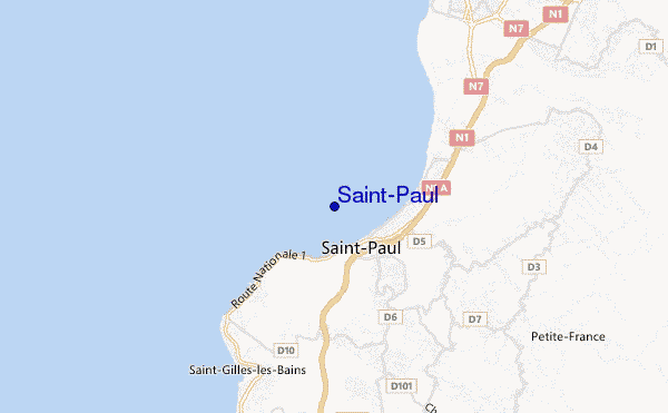 carte de localisation de Saint-Paul