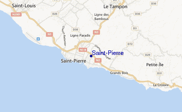 carte de localisation de Saint-Pierre