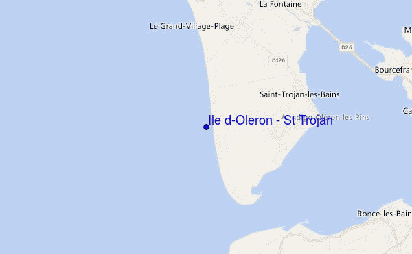 carte de localisation de Ile d'Oleron - St Trojan