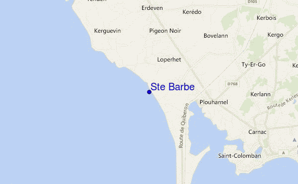 carte de localisation de Ste Barbe