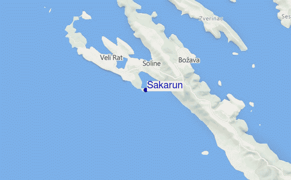 carte de localisation de Sakarun