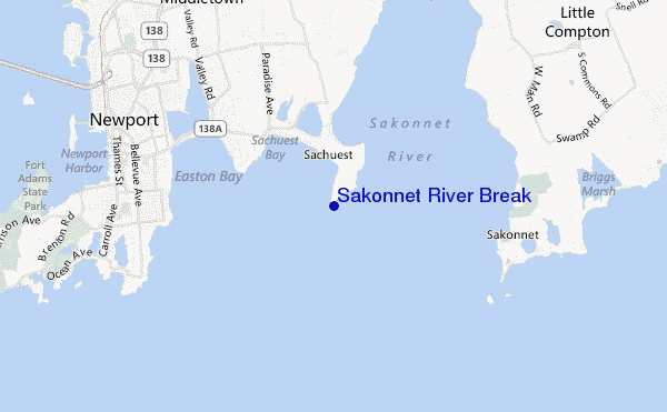 carte de localisation de Sakonnet River Break