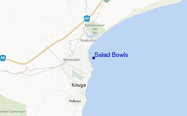 carte de localisation de Salad Bowls