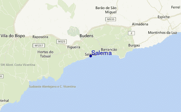 carte de localisation de Salema