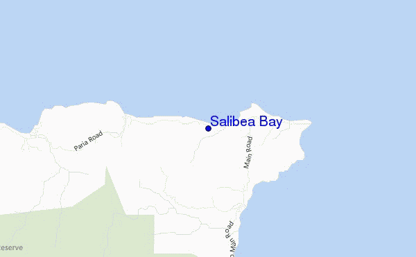 carte de localisation de Salibea Bay