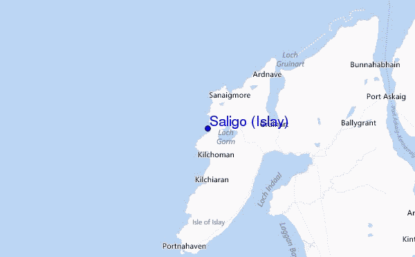 Saligo (Islay) Location Map