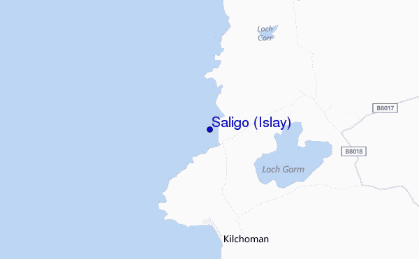 carte de localisation de Saligo (Islay)