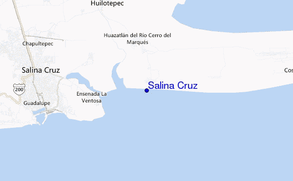 carte de localisation de Salina Cruz