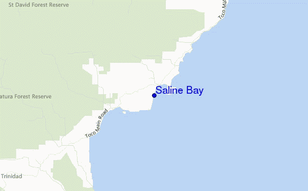 carte de localisation de Saline Bay