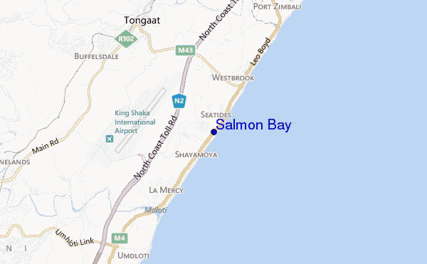 carte de localisation de Salmon Bay