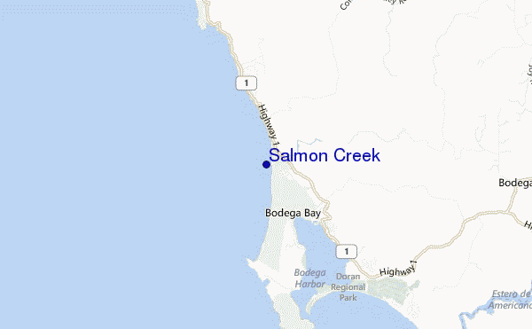 carte de localisation de Salmon Creek