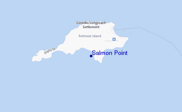 carte de localisation de Salmon Point