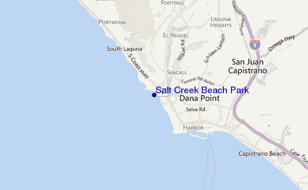 carte de localisation de Salt Creek Beach Park