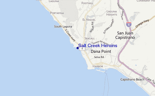 carte de localisation de Salt Creek Heroins