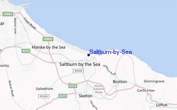 carte de localisation de Saltburn-by-Sea