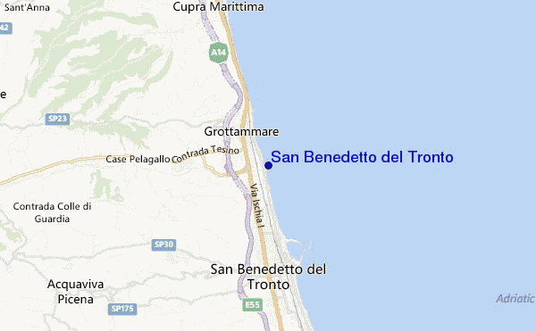carte de localisation de San Benedetto del Tronto