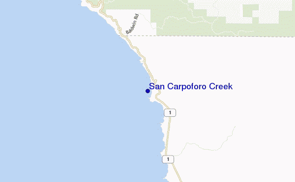 carte de localisation de San Carpoforo Creek