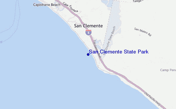 carte de localisation de San Clemente State Park