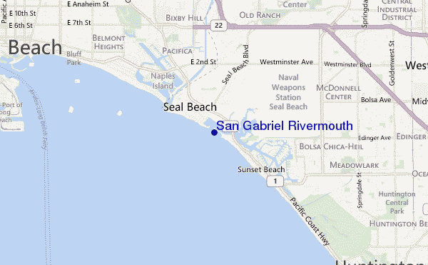 carte de localisation de San Gabriel Rivermouth