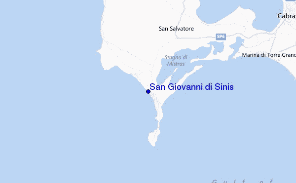 carte de localisation de San Giovanni di Sinis