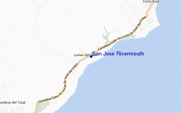 carte de localisation de San Jose Rivermouth