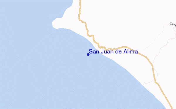 carte de localisation de San Juan de Alima