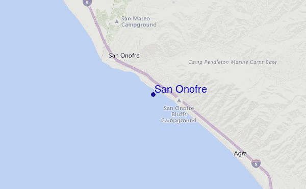 carte de localisation de San Onofre