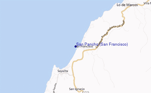 carte de localisation de San Pancho (San Francisco)